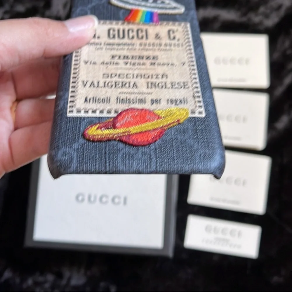 Gucci iPhone 7 / 8 Print Phone Space Case Authentic